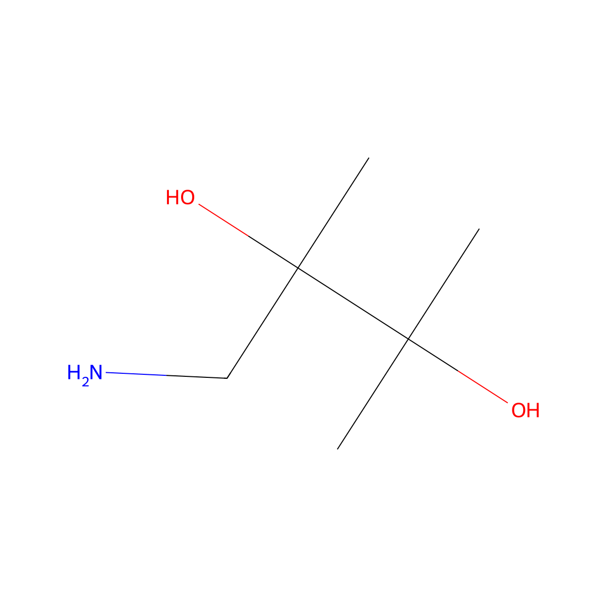 1-Amino-2,3-dimethylbutane-2,3-diol molecular structure, CAS 64702-00-7