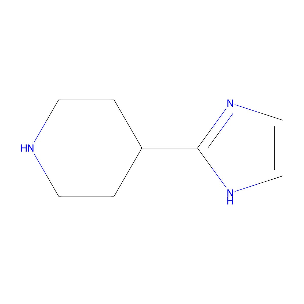 4-(1H-Imidazol-2-yl)piperidine molecular structure, CAS 647024-44-0