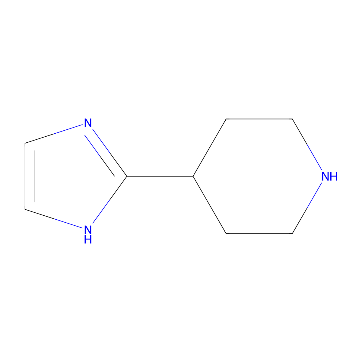 4-(1H-Imidazol-2-yl)piperidine molecular structure, CAS 647024-44-0