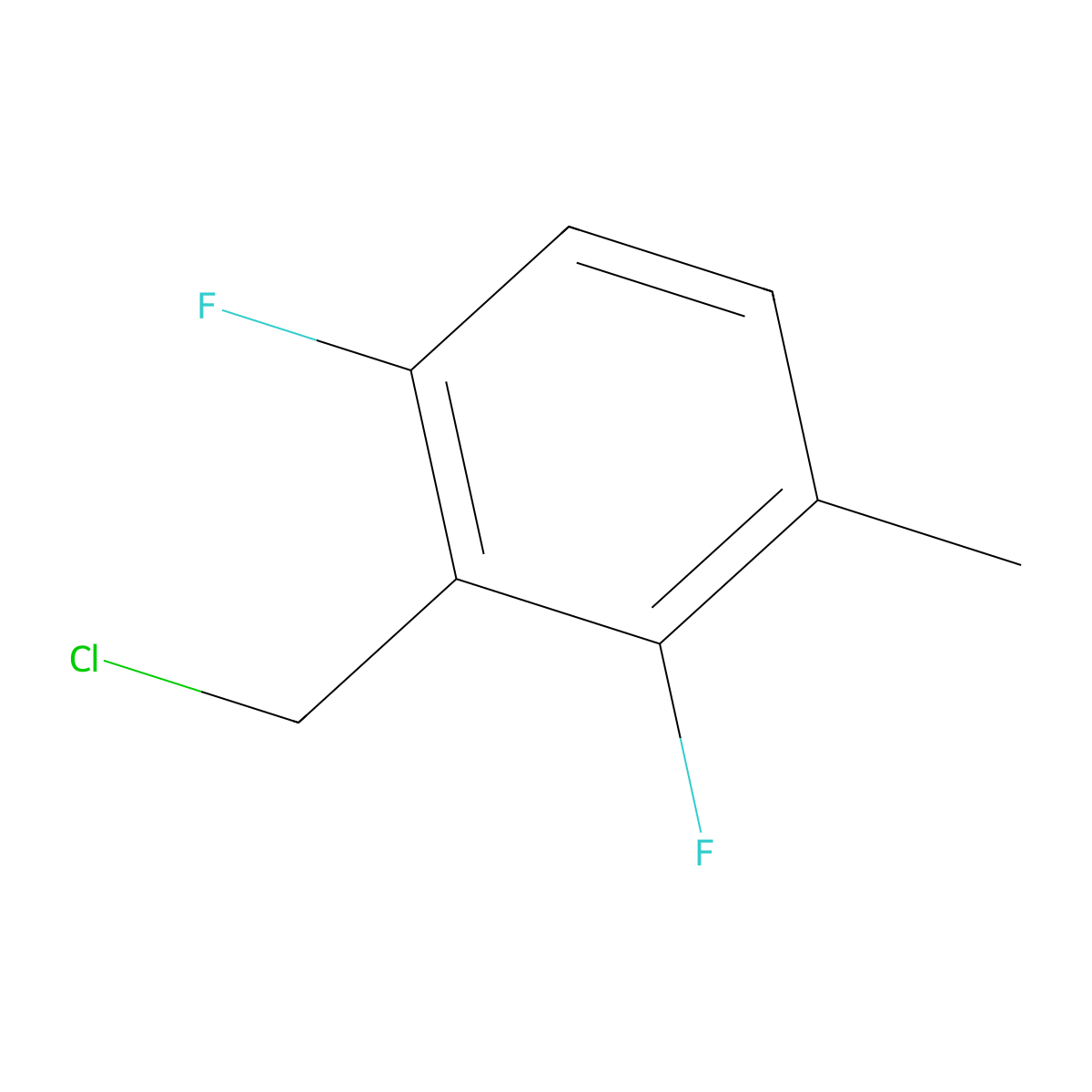 2-(Chloromethyl)-1,3-difluoro-4-methylbenzene molecular structure, CAS 647037-11-4
