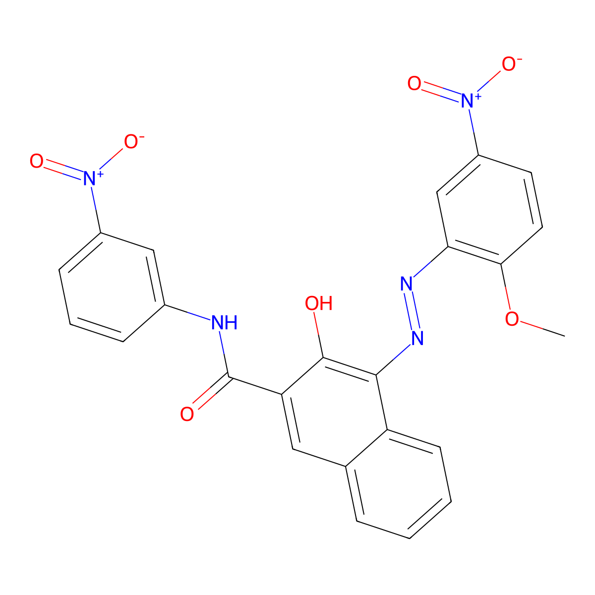 Alkali Resistant Red Dark molecular structure, CAS 6471-49-4