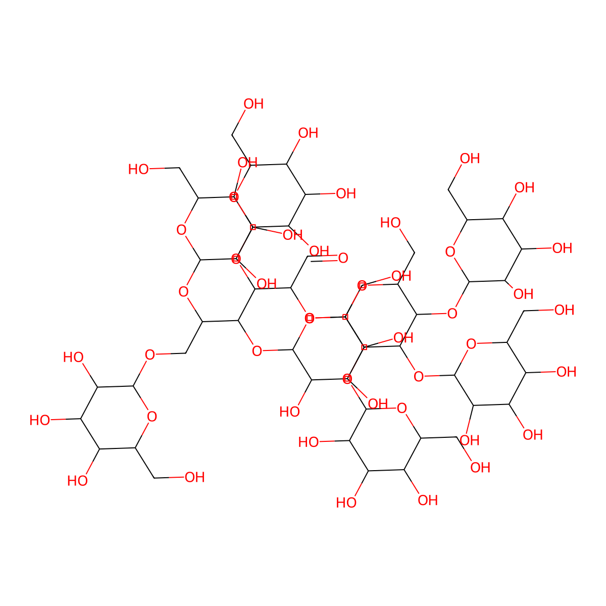 Maltononaose molecular structure, CAS 6471-60-9