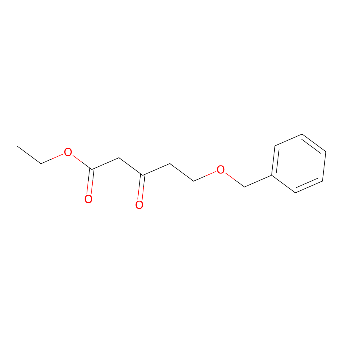 Ethyl 5-(benzyloxy)-3-oxopentanoate molecular structure, CAS 64714-79-0