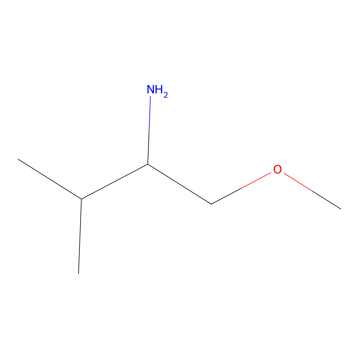 (S)-1-Methoxymethyl-2-methyl-propylamine molecular structure, CAS 64715-88-4