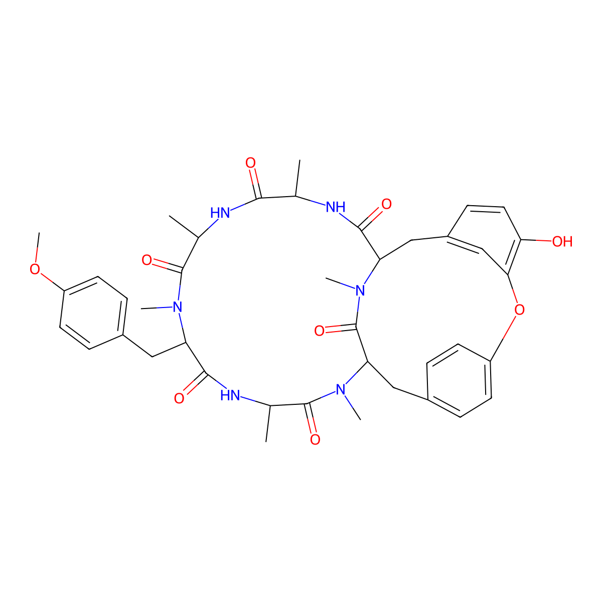 Deoxybouvardin molecular structure, CAS 64725-24-2