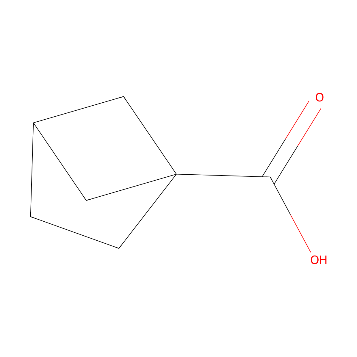 Bicyclo[2.1.1]hexane-1-carboxylic acid molecular structure, CAS 64725-77-5