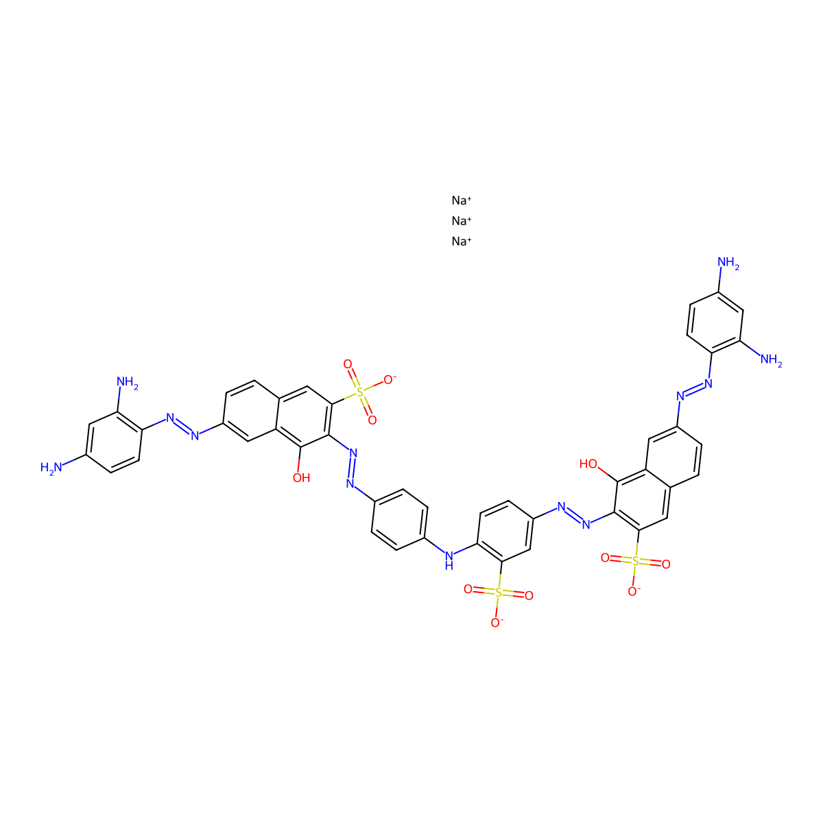 Direct Black 22 molecular structure, CAS 6473-13-8