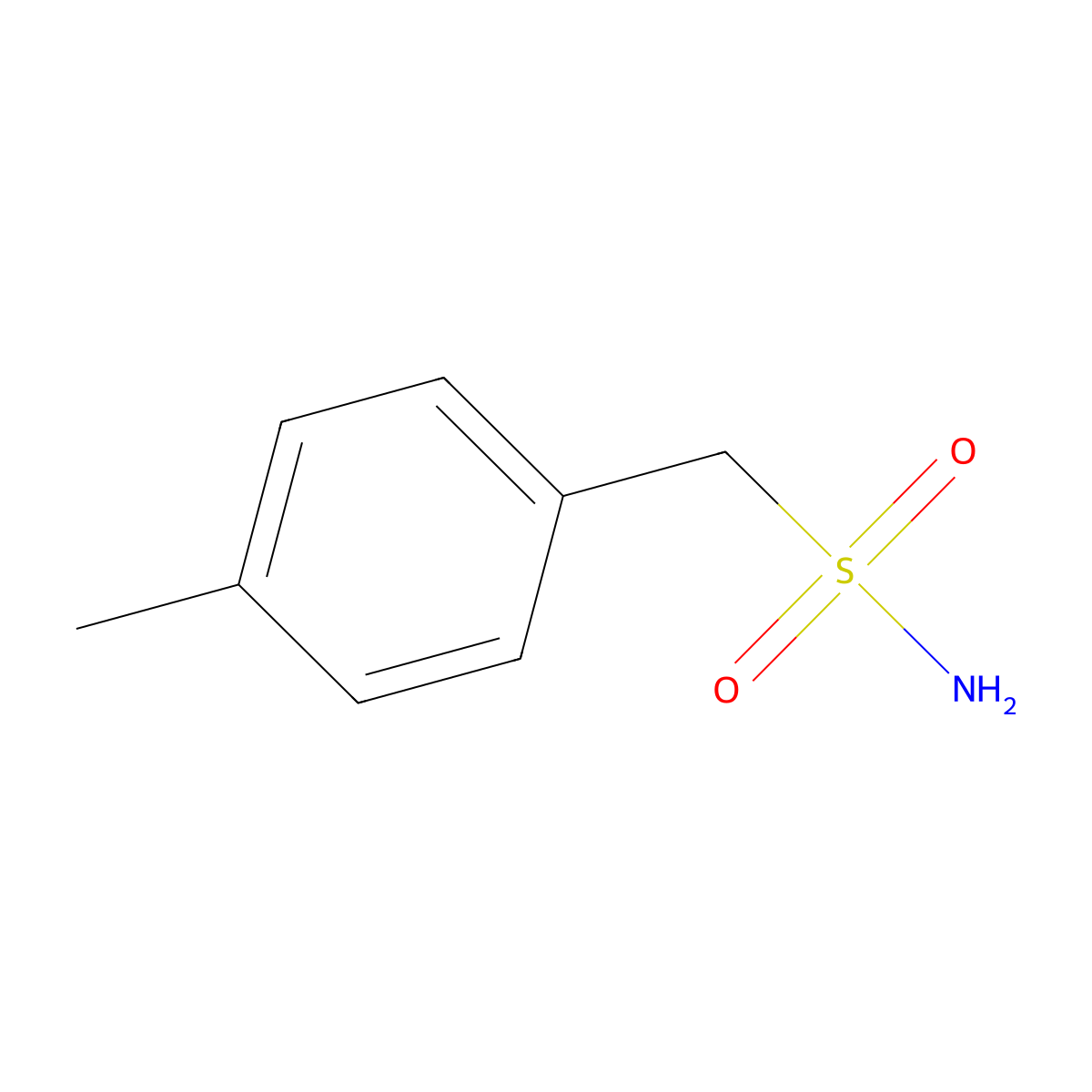 (4-Methylphenyl)methanesulfonamide molecular structure, CAS 64732-34-9
