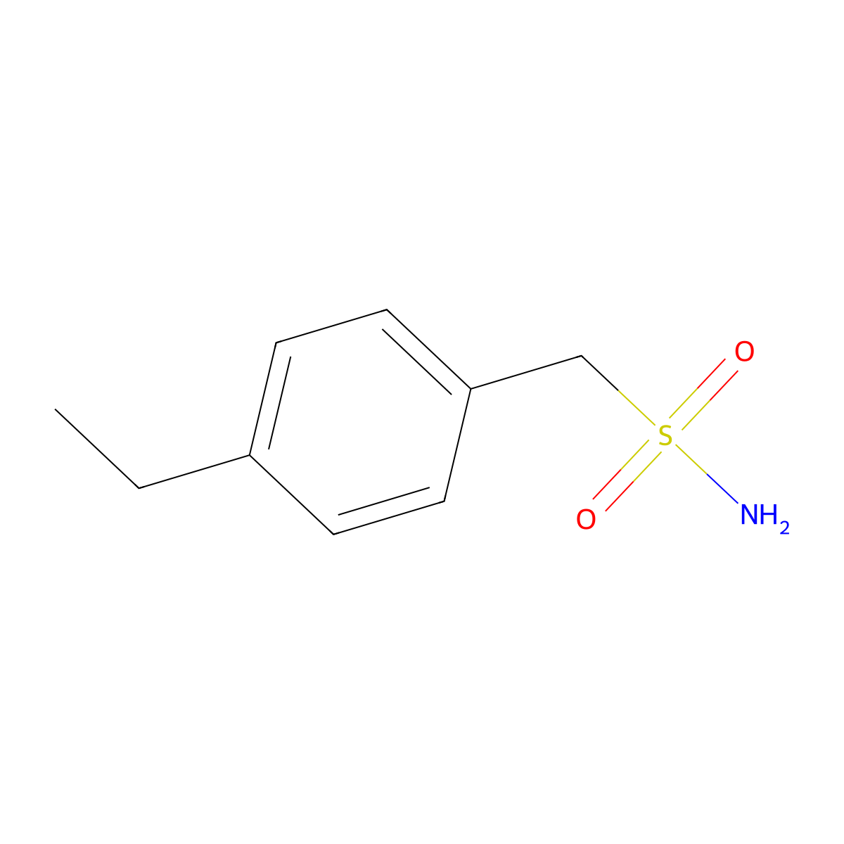 (4-Ethylphenyl)methanesulfonamide molecular structure, CAS 64732-35-0