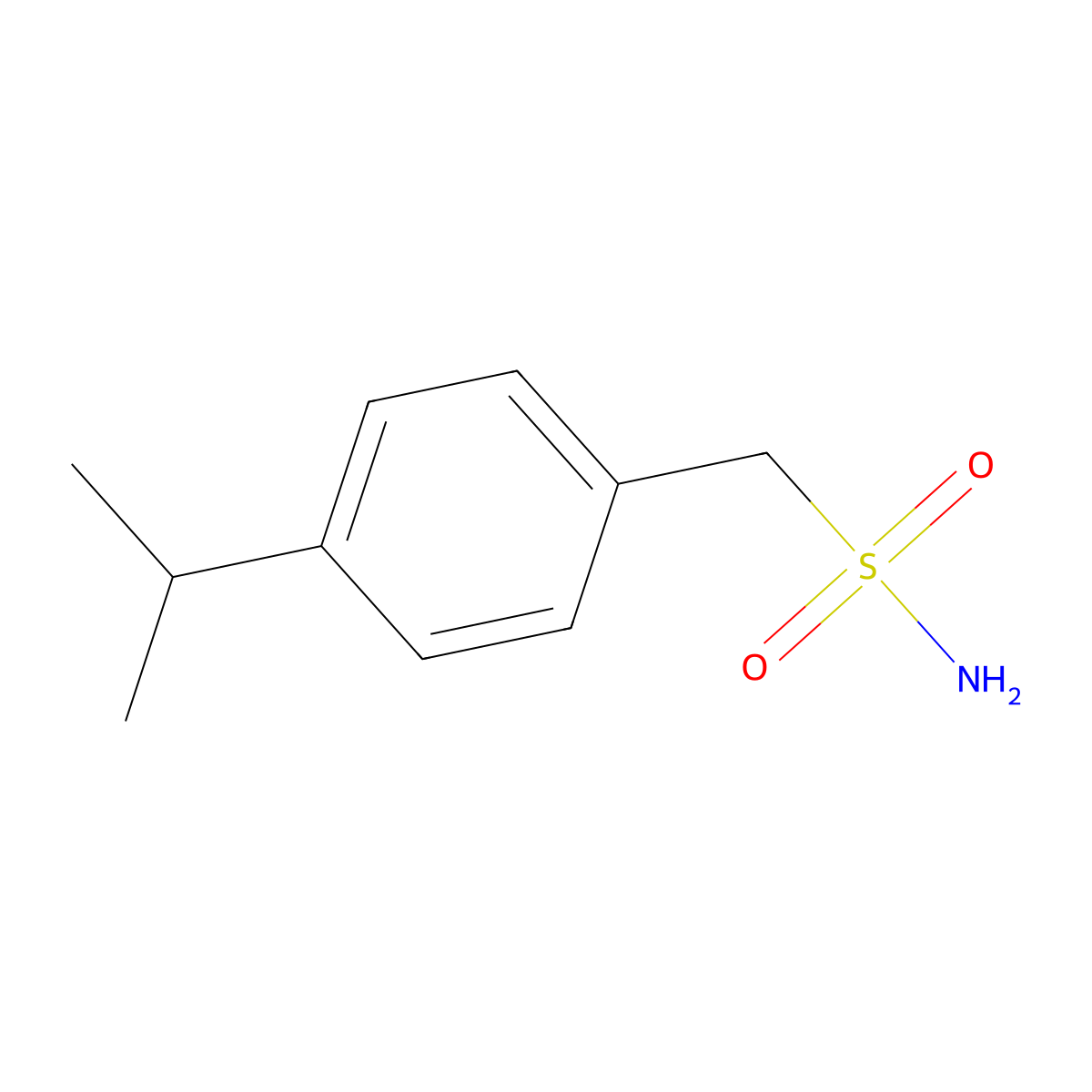 1-(4-Isopropylphenyl)methanesulfonamide molecular structure, CAS 64732-36-1