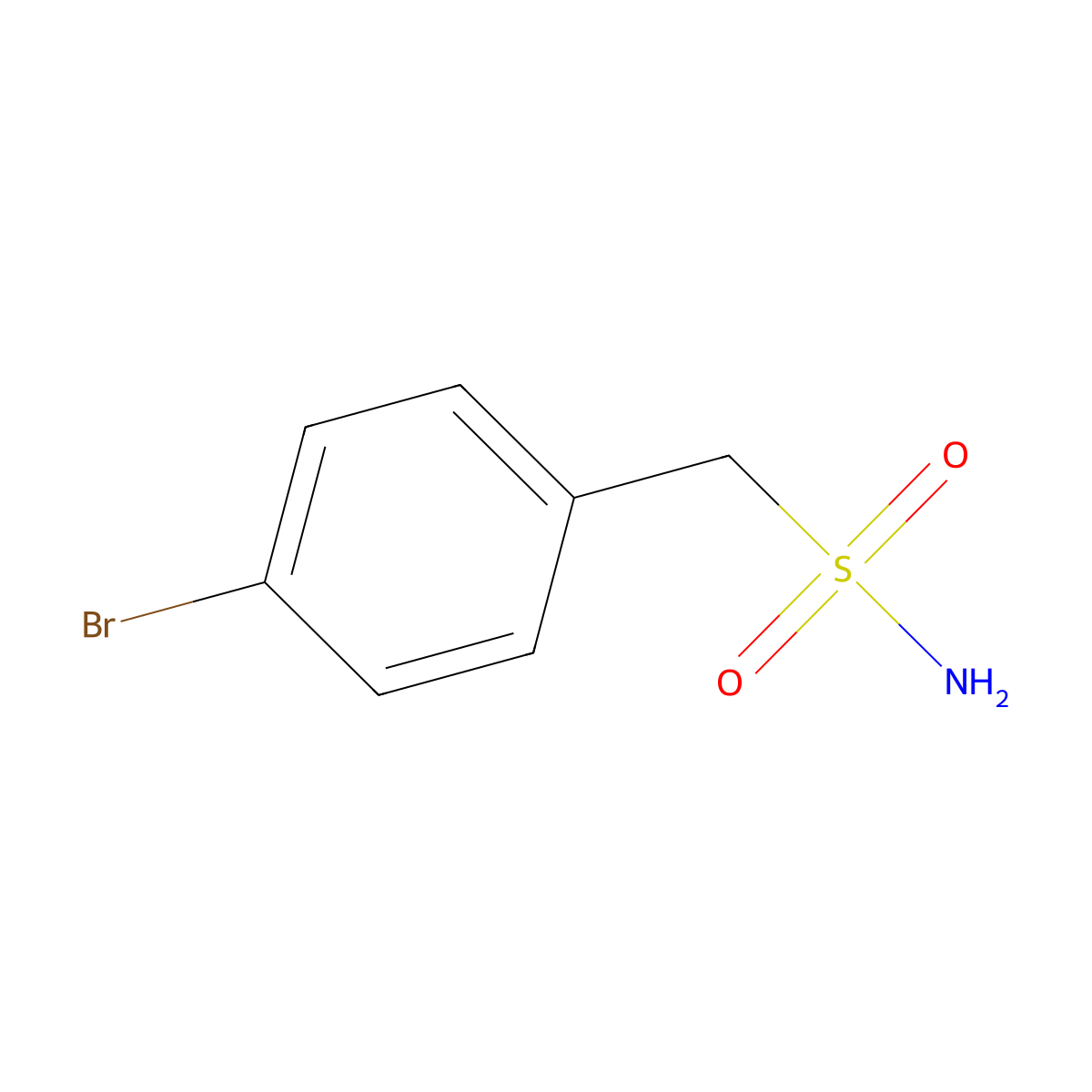 (4-Bromophenyl)methanesulfonamide molecular structure, CAS 64732-38-3