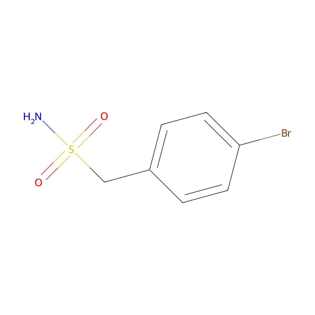 (4-Bromophenyl)methanesulfonamide molecular structure, CAS 64732-38-3