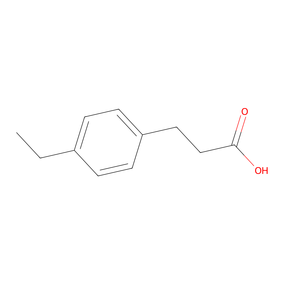 3-(4-ethylphenyl)propanoic Acid molecular structure, CAS 64740-36-9