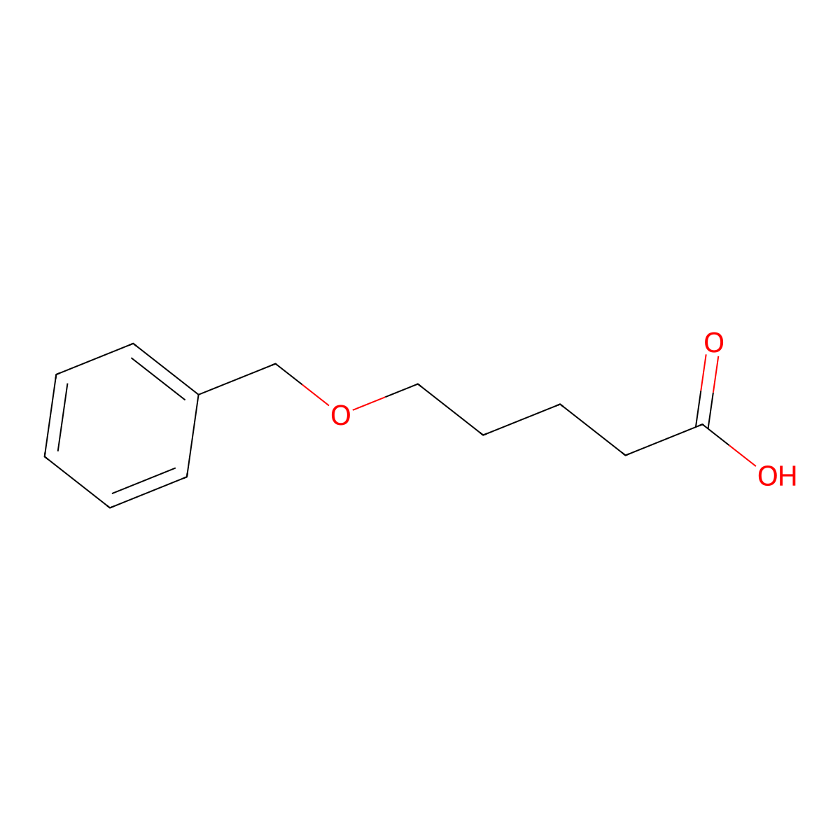 5-(Benzyloxy)pentanoic acid molecular structure, CAS 64740-39-2