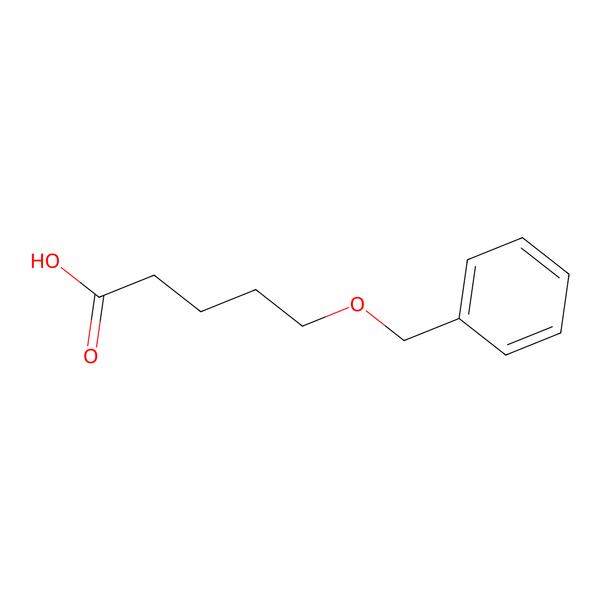5-(Benzyloxy)pentanoic acid molecular structure, CAS 64740-39-2