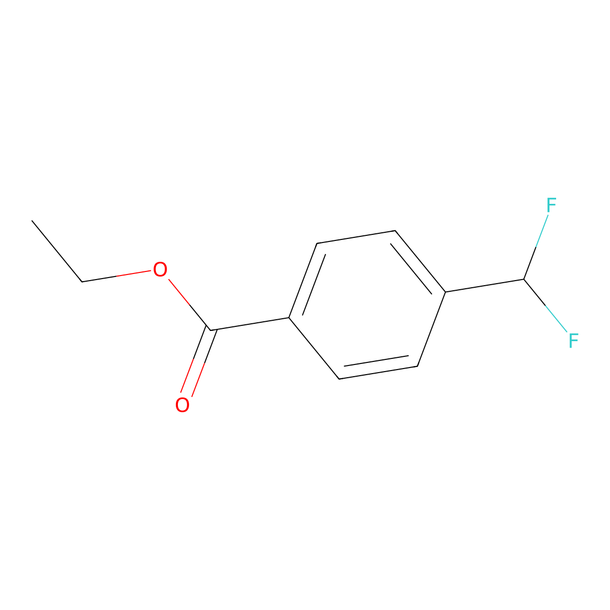 Ethyl 4-(Difluoromethyl)benzoate molecular structure, CAS 64747-71-3