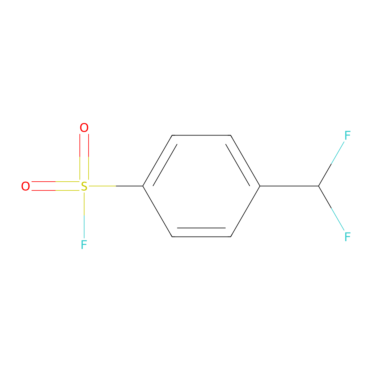 4-(Difluoromethyl)benzene-1-sulfonyl fluoride molecular structure, CAS 64747-76-8