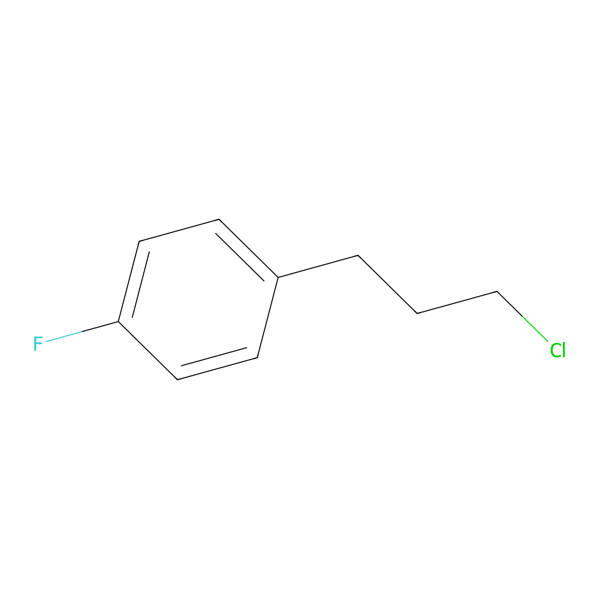 1-(3-Chloropropyl)-4-fluorobenzene molecular structure, CAS 64747-82-6