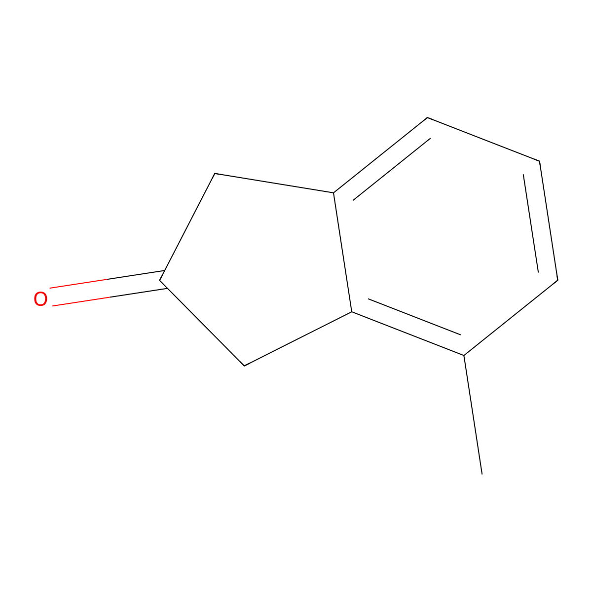 4-Methyl-1,3-dihydro-2H-inden-2-one molecular structure, CAS 64749-66-2