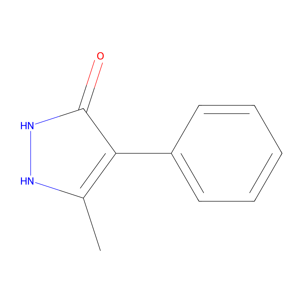 3-Methyl-4-phenyl-1h-pyrazol-5-ol molecular structure, CAS 64754-67-2