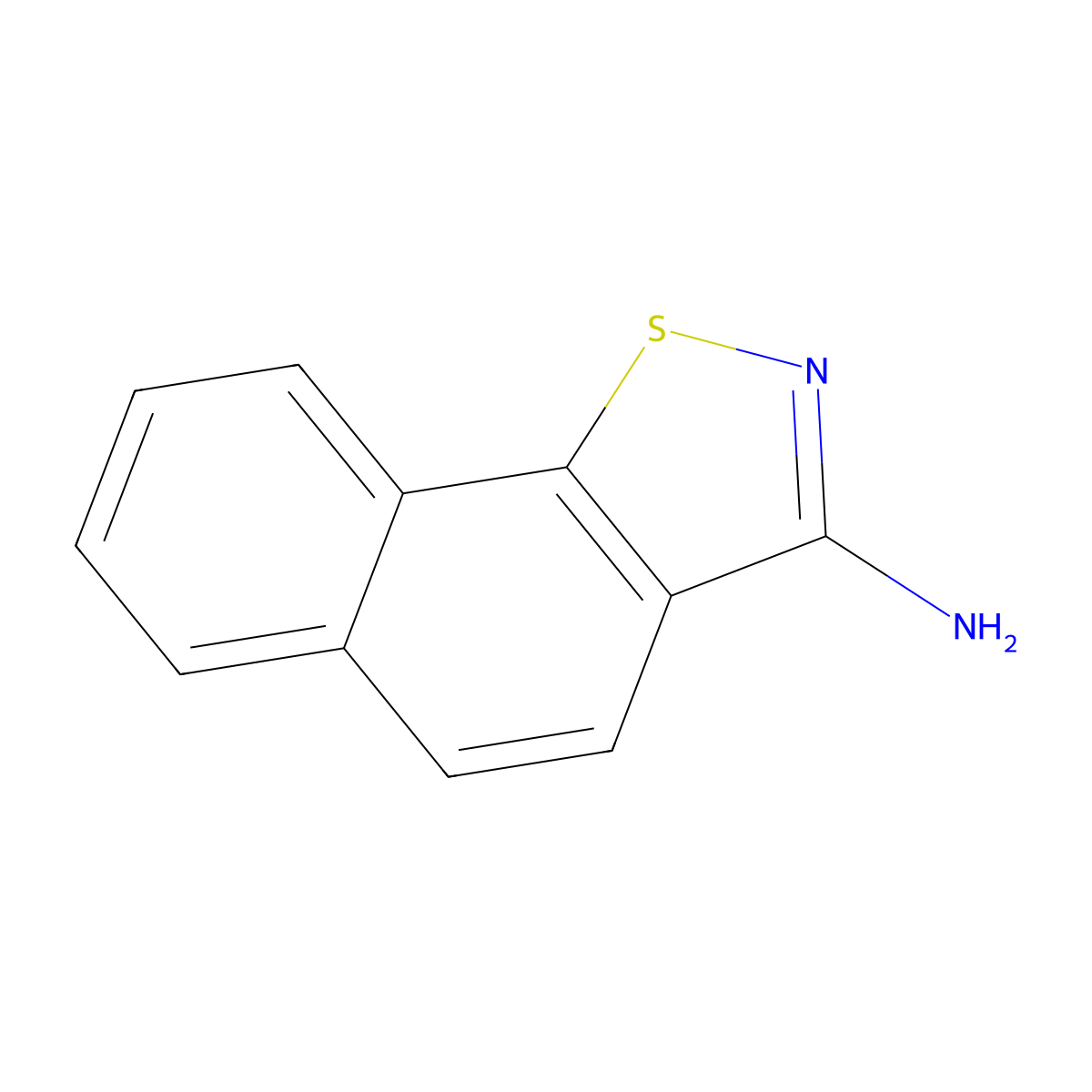 Naphth[2,1-d]isothiazol-3-amine molecular structure, CAS 64757-77-3