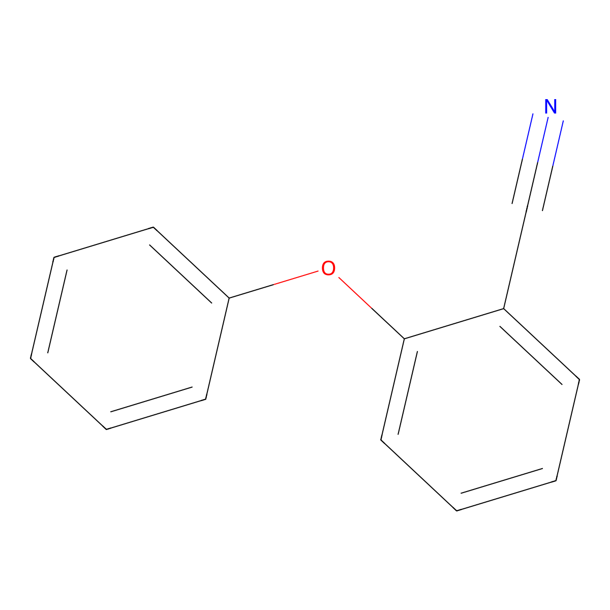 2-Phenoxybenzonitrile molecular structure, CAS 6476-32-0
