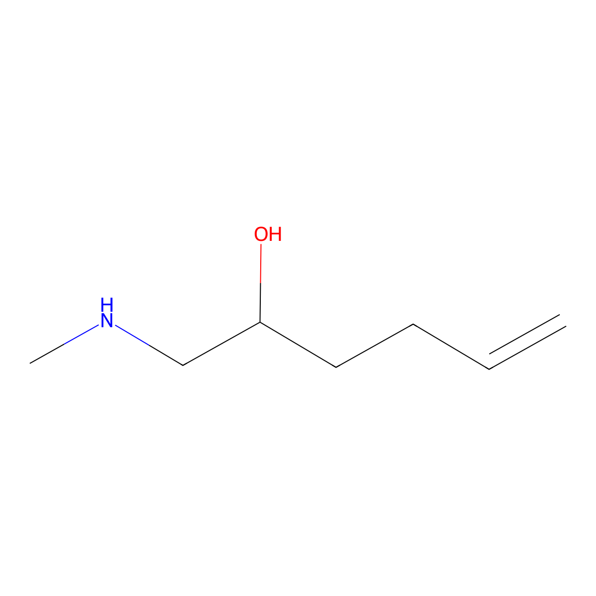 1-(Methylamino)hex-5-en-2-ol molecular structure, CAS 64776-20-1