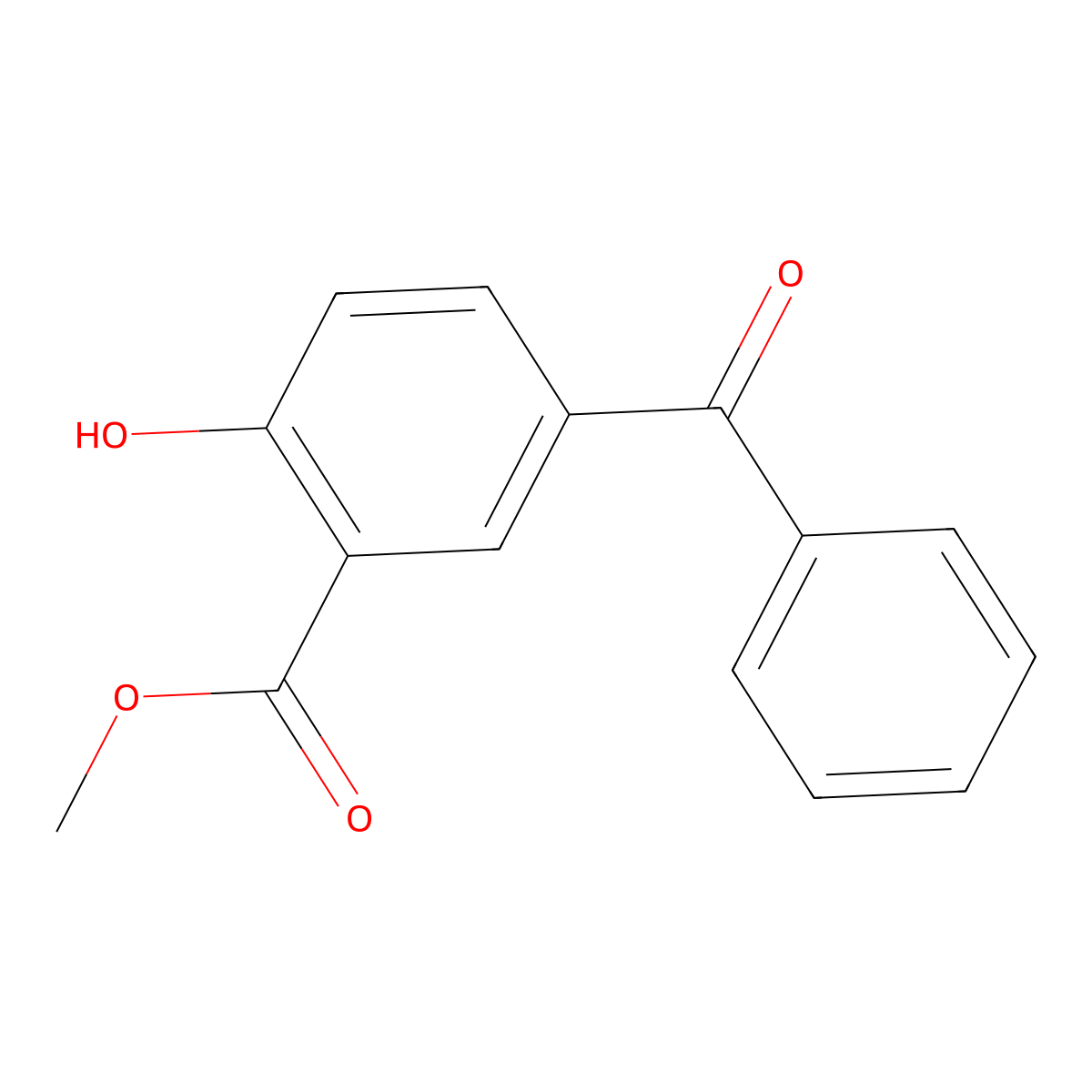 5-Benzoyl-2-hydroxy-benzoicacidmethylester molecular structure, CAS 64780-03-6