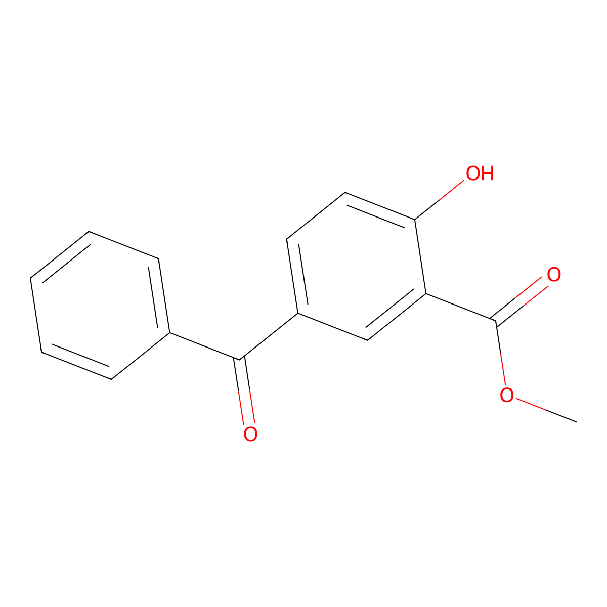 5-Benzoyl-2-hydroxy-benzoicacidmethylester molecular structure, CAS 64780-03-6