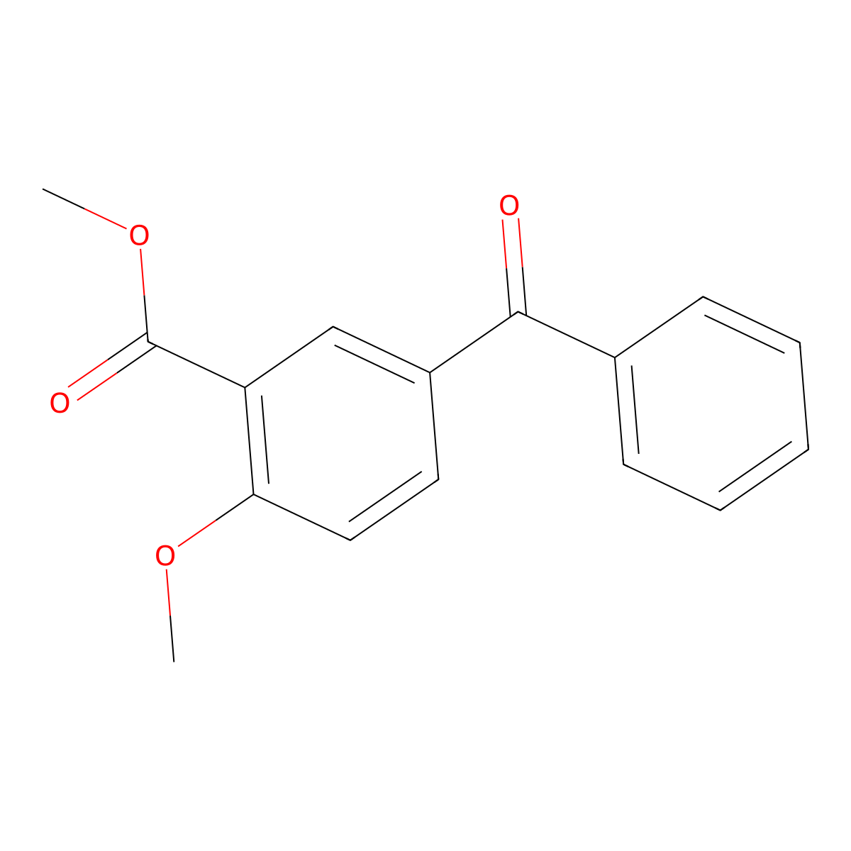 5-Benzoyl-2-methoxy-benzoicacidmethylester molecular structure, CAS 64780-04-7