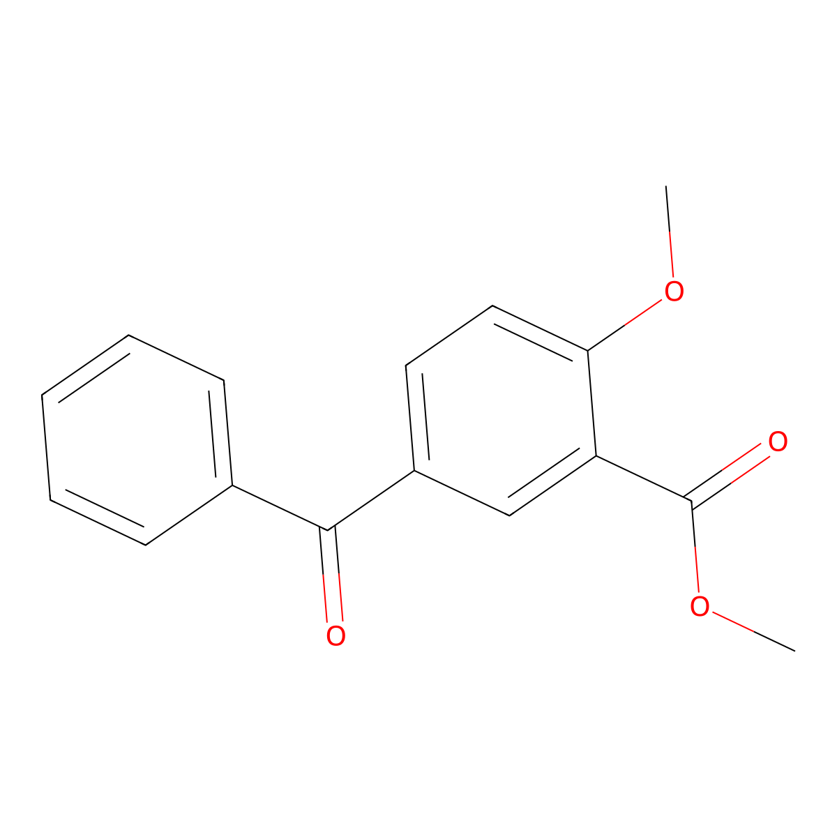 5-Benzoyl-2-methoxy-benzoicacidmethylester molecular structure, CAS 64780-04-7