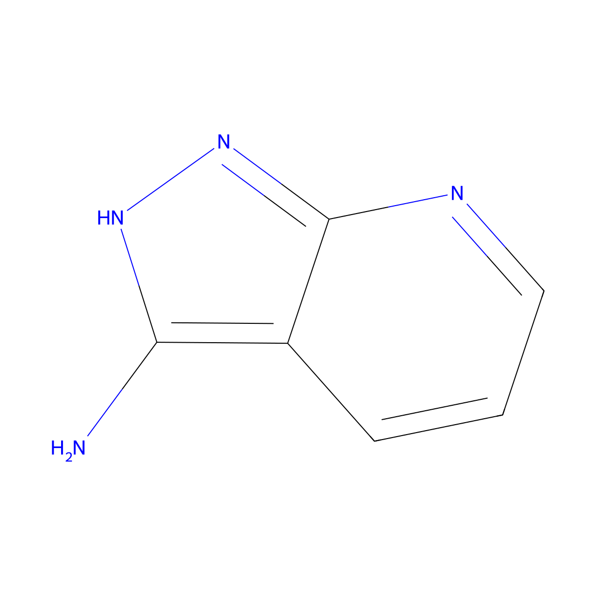 1H-pyrazolo[3,4-b]pyridin-3-amine molecular structure, CAS 64781-70-0