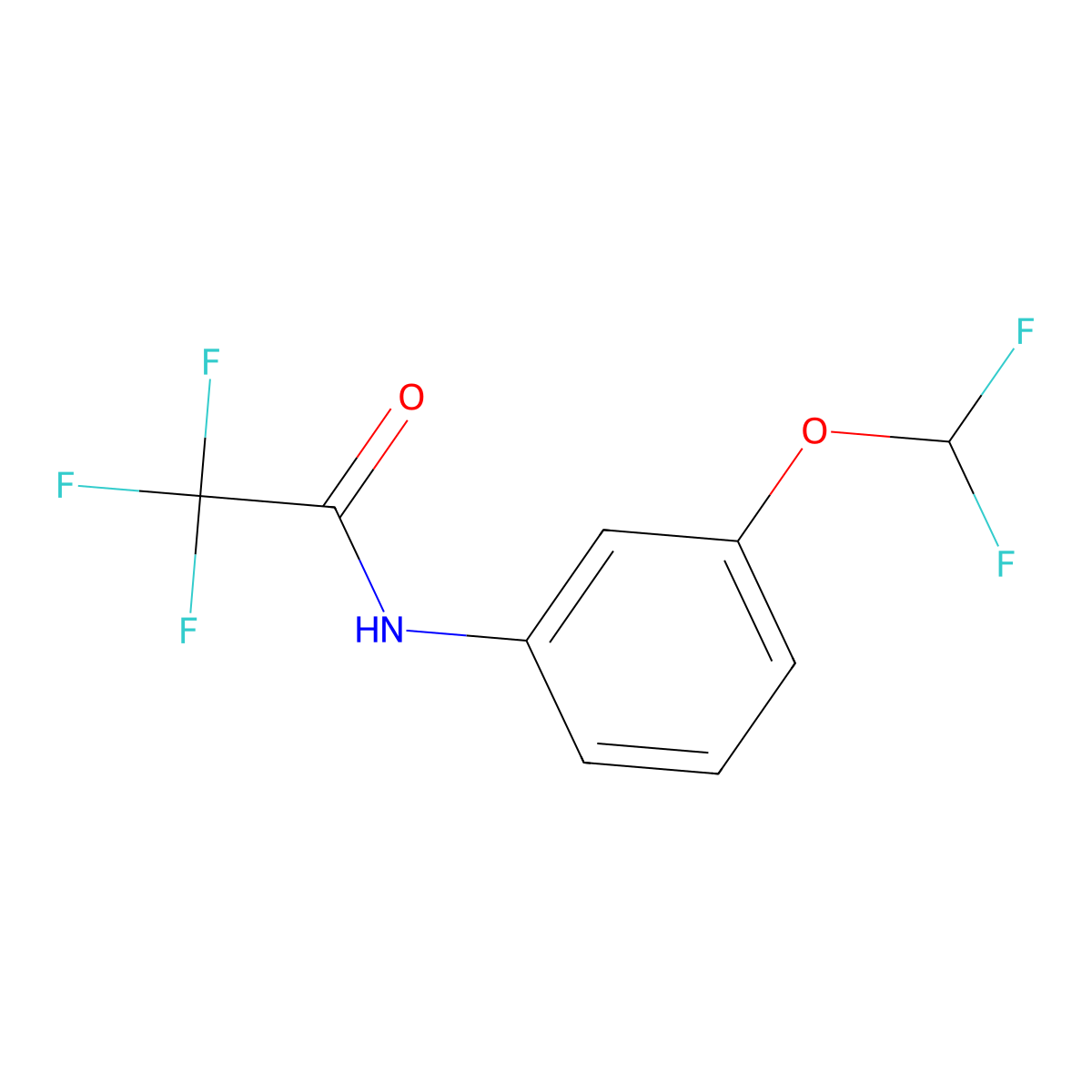 n-(3-(Difluoromethoxy)phenyl)-2,2,2-trifluoroacetamide molecular structure, CAS 647821-10-1