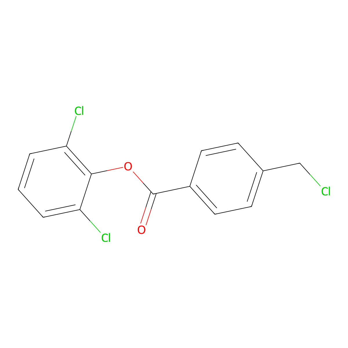 2,6-Dichlorophenyl 4-(Chloromethyl)Benzoate molecular structure, CAS 647824-16-6