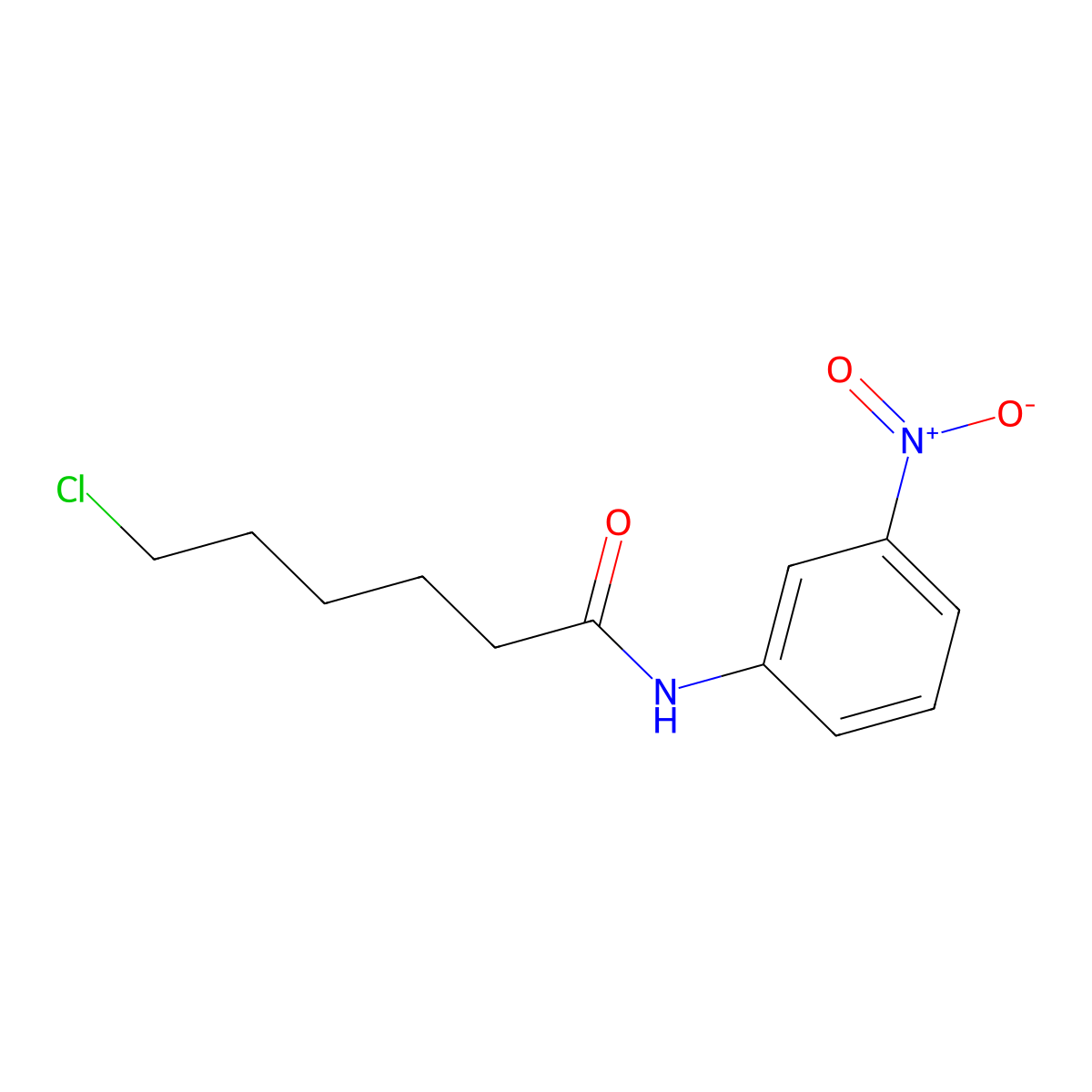6-chloro-N-(3-nitrophenyl)hexanamide molecular structure, CAS 647825-20-5