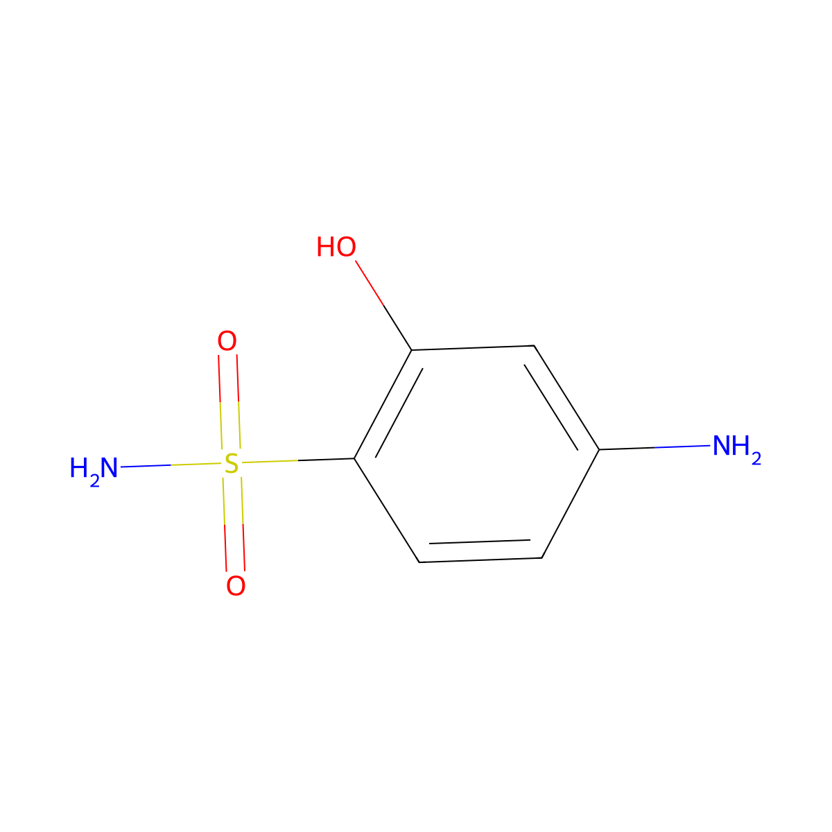 4-Amino-2-hydroxybenzenesulfonamide molecular structure, CAS 647830-76-0