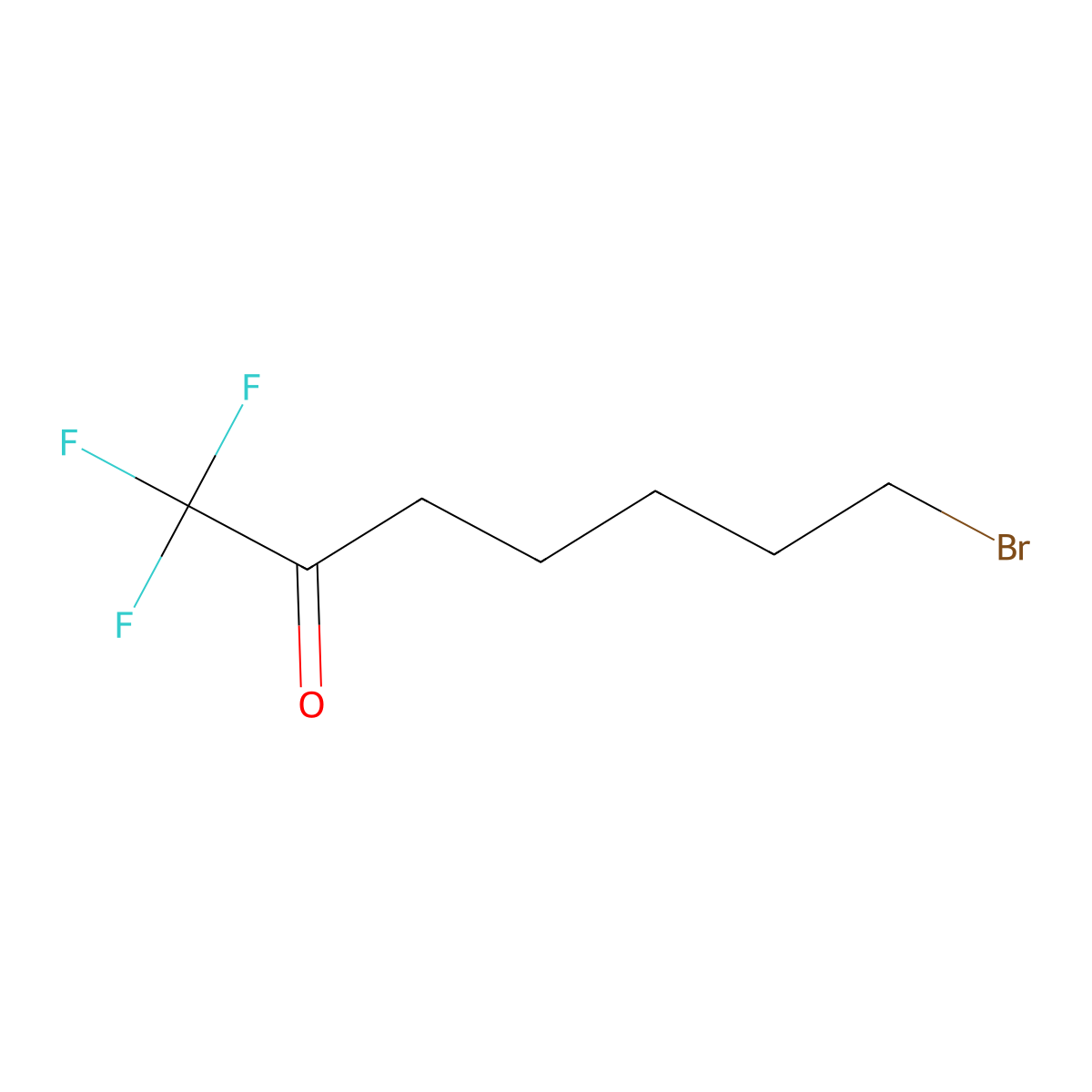 7-Bromo-1,1,1-trifluoroheptan-2-one molecular structure, CAS 647831-24-1