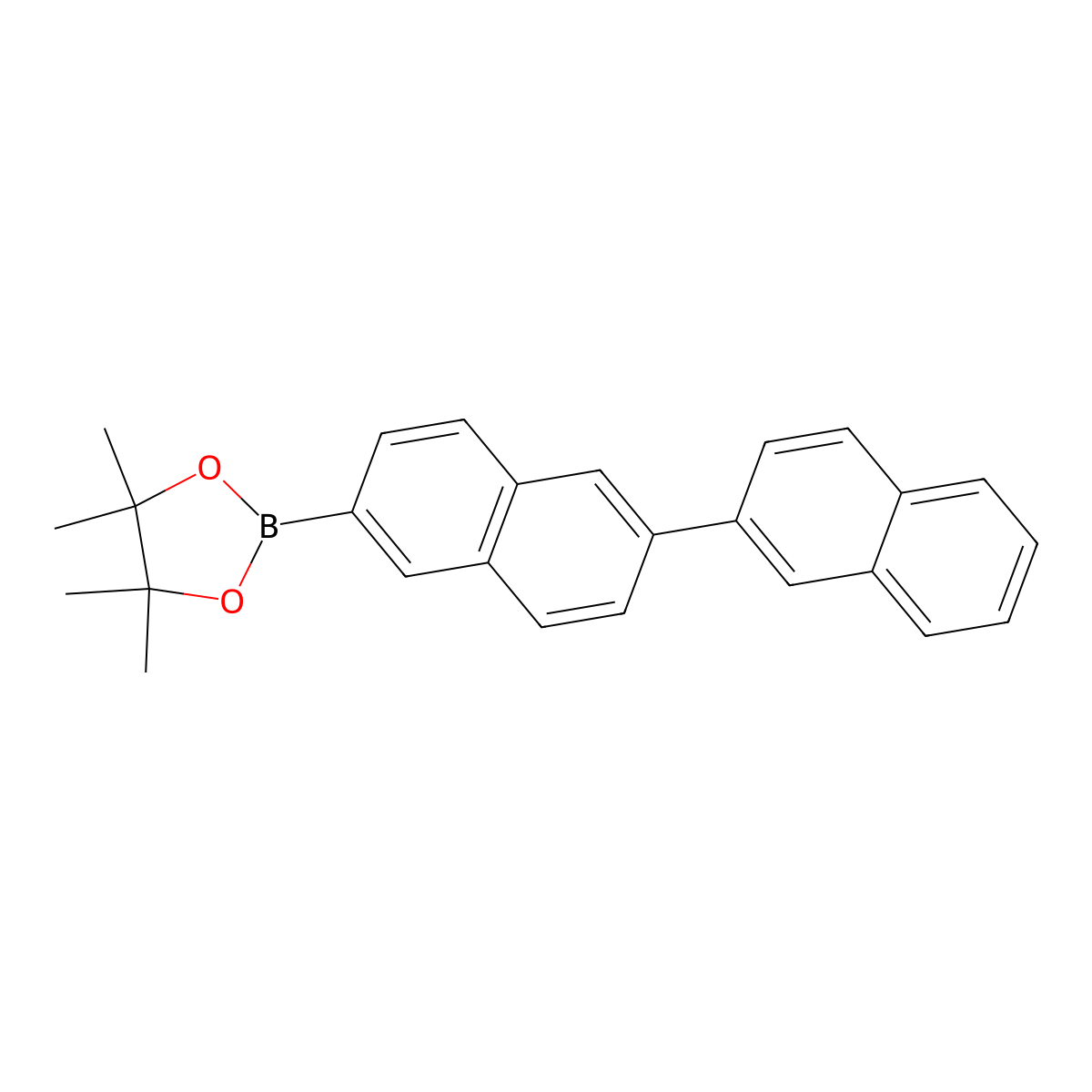 2-([2,2'-Binaphthalen]-6-yl)-4,4,5,5-tetramethyl-1,3,2-dioxaborolane molecular structure, CAS 647836-56-4