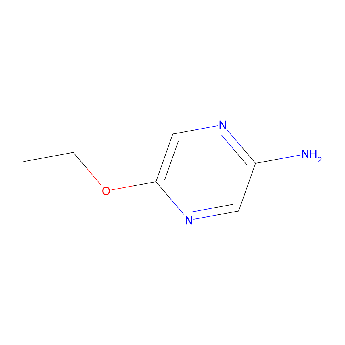 2-Amino-5-ethoxypyrazine molecular structure, CAS 647843-58-1