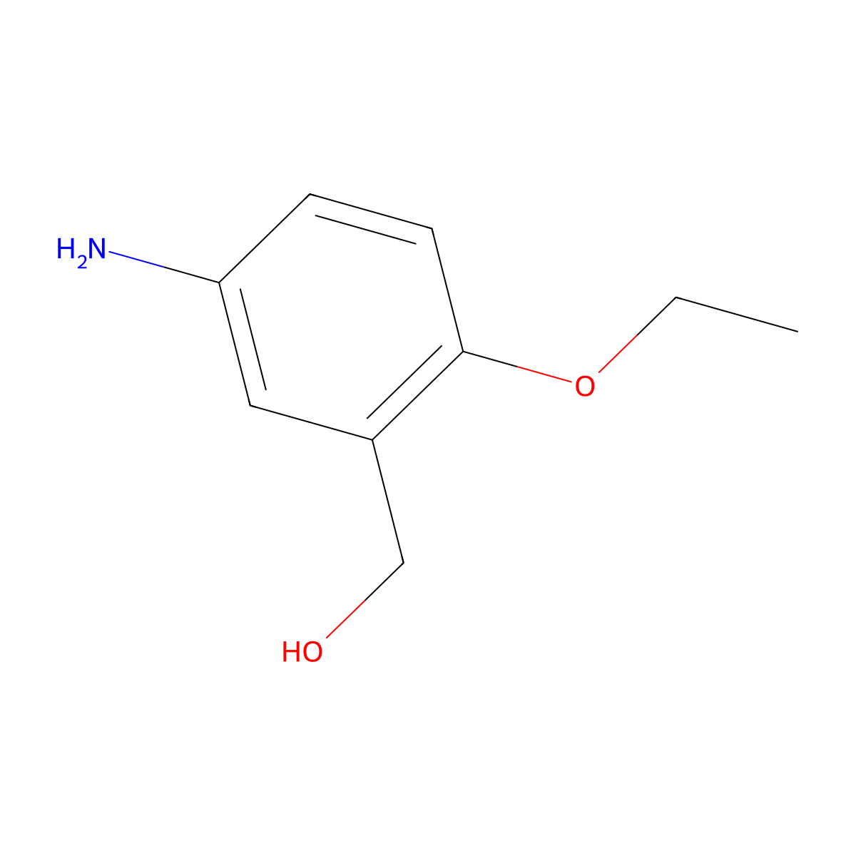 (5-Amino-2-ethoxyphenyl)methanol molecular structure, CAS 647844-09-5