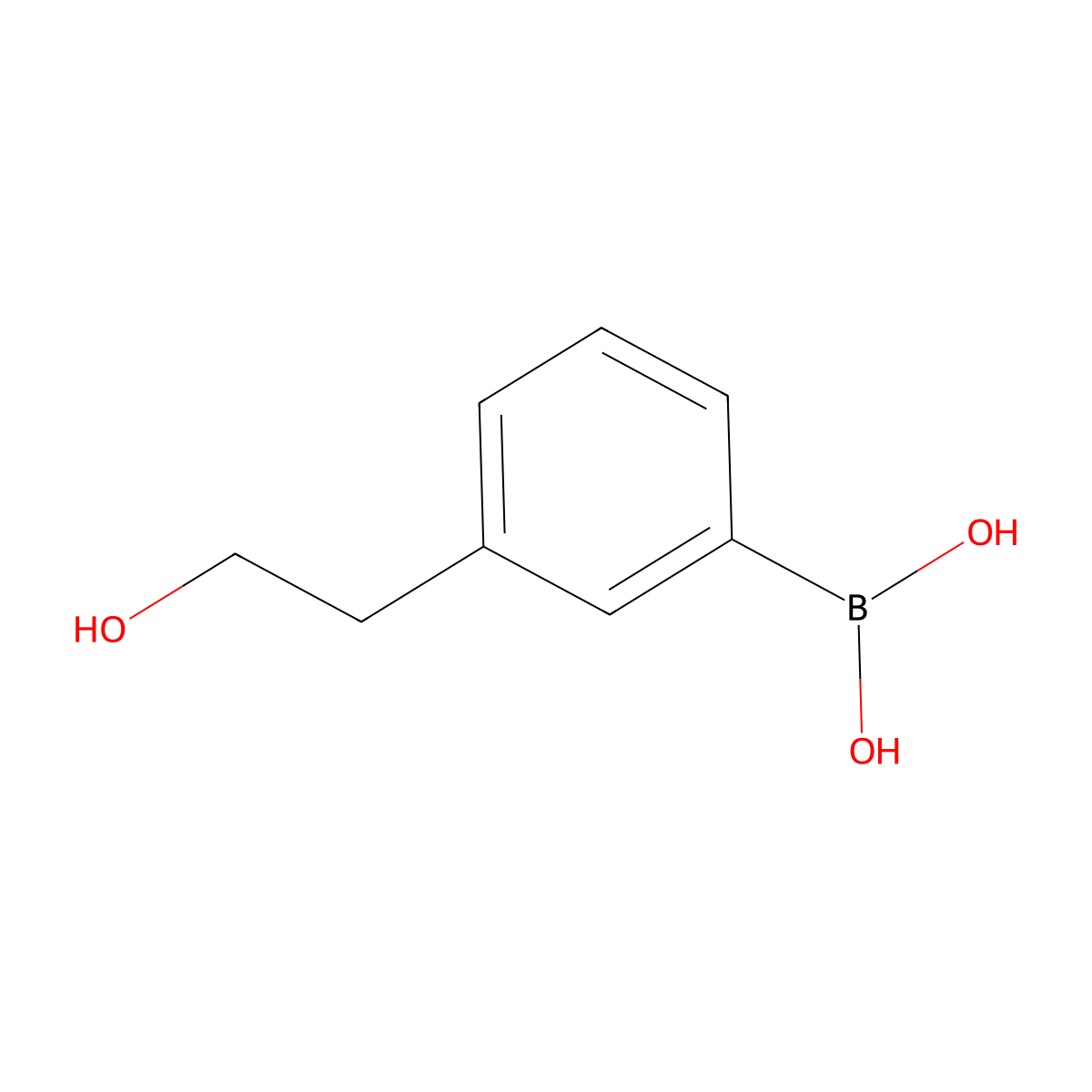 3-(2-Hydroxyethyl)benzeneboronic acid molecular structure, CAS 647853-32-5