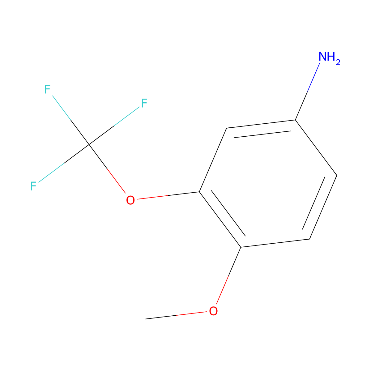 4-Methoxy-3-(trifluoromethoxy)aniline molecular structure, CAS 647855-21-8