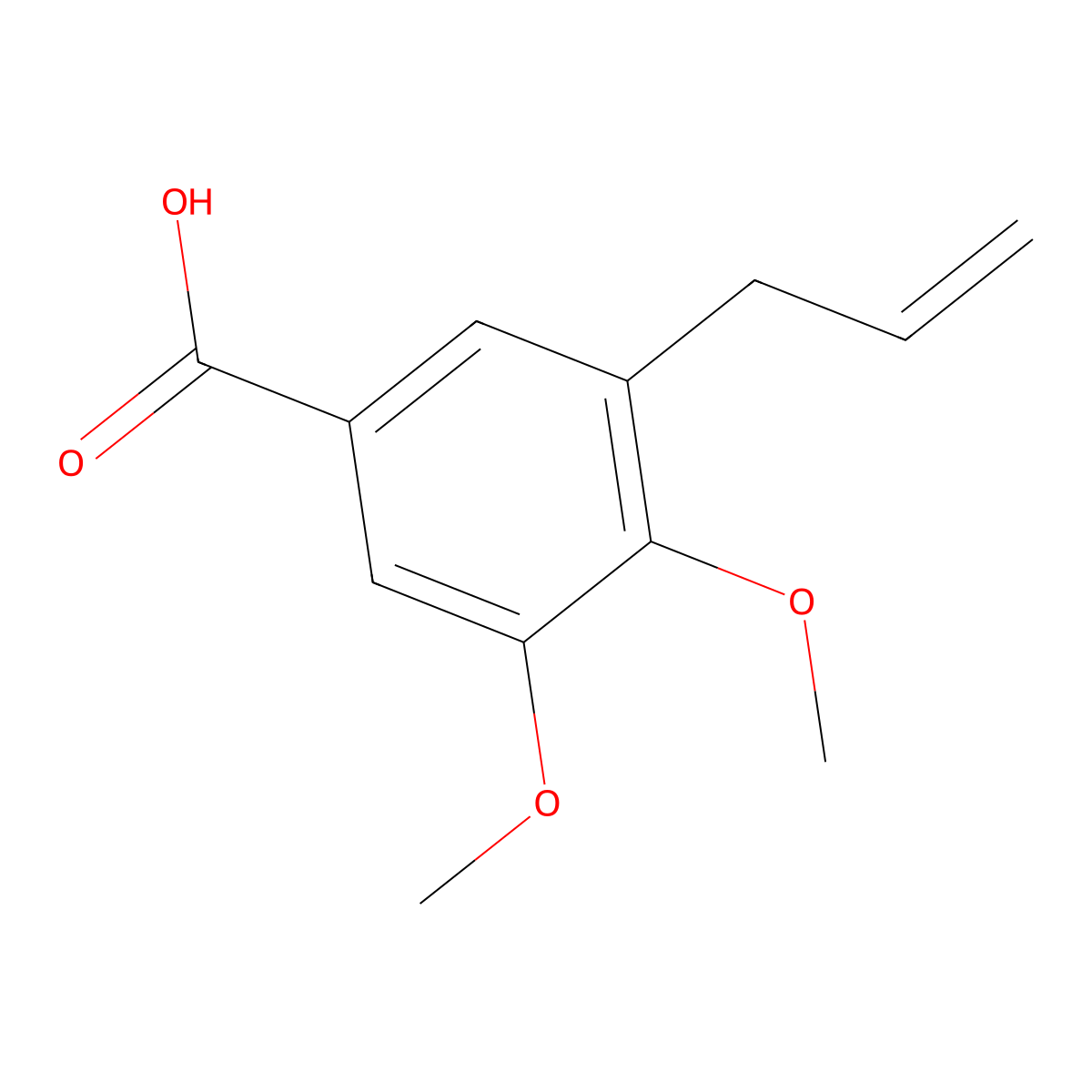 3,4-Dimethoxy-5-(prop-2-en-1-yl)benzoic acid molecular structure, CAS 647855-45-6