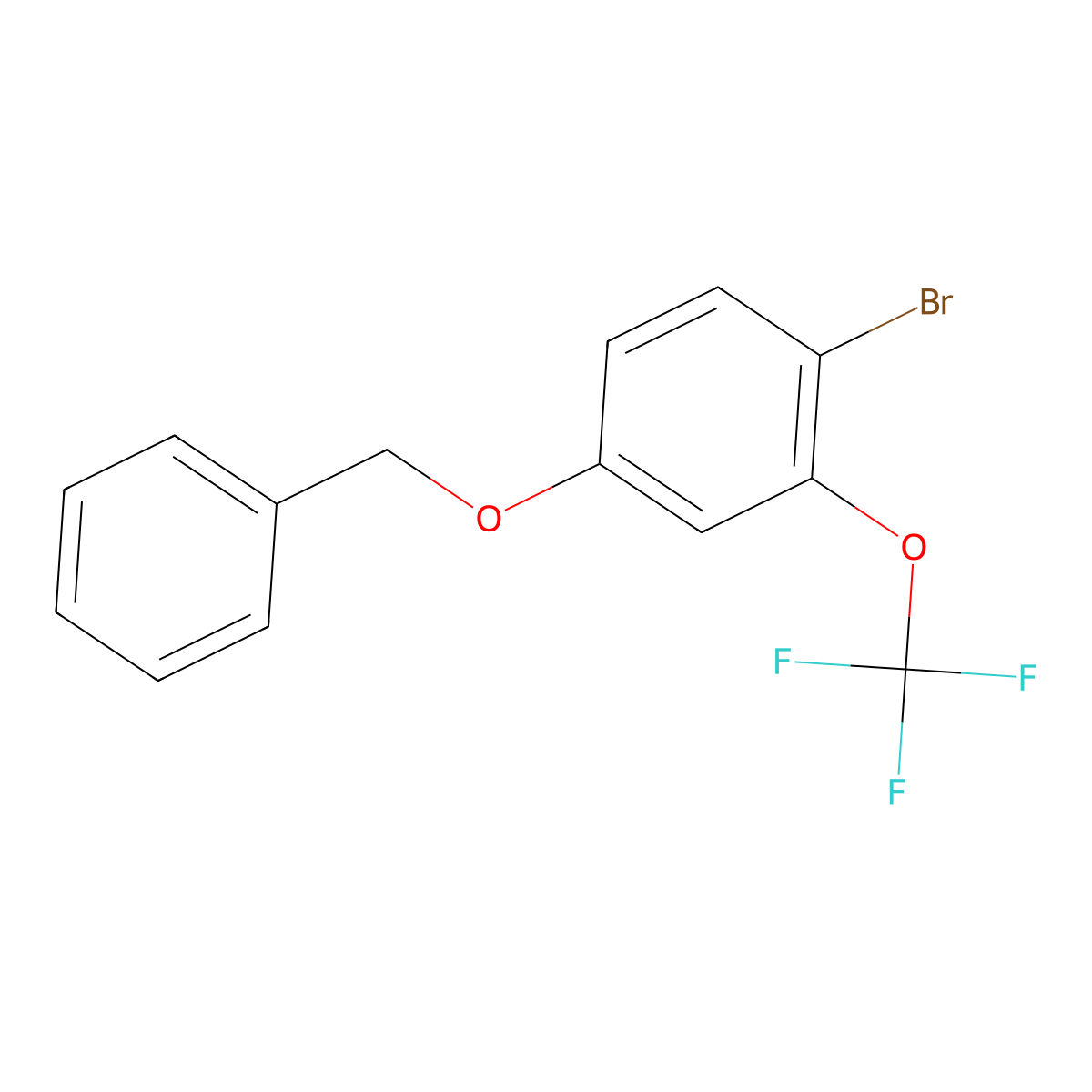 4-(Benzyloxy)-1-bromo-2-(trifluoromethoxy)benzene molecular structure, CAS 647856-28-8