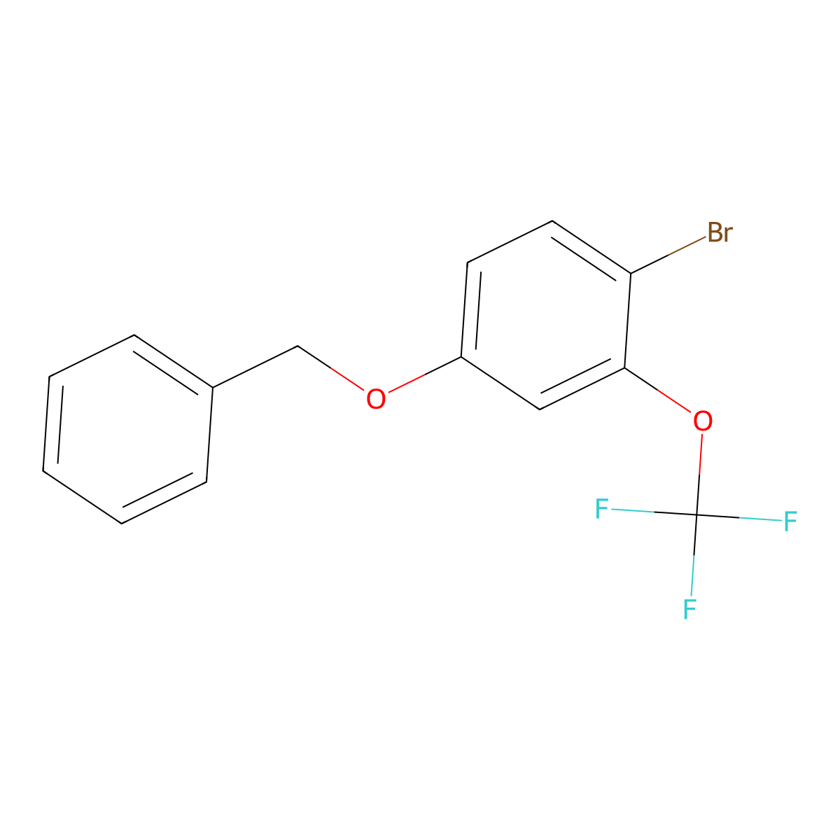 4-(Benzyloxy)-1-bromo-2-(trifluoromethoxy)benzene molecular structure, CAS 647856-28-8