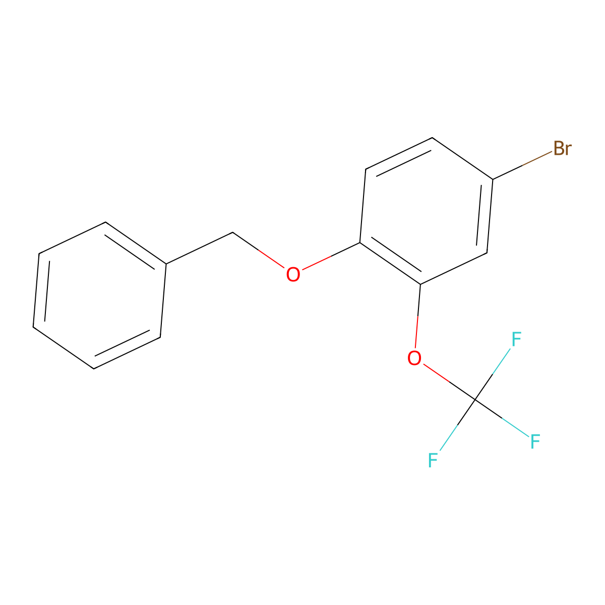 1-(Benzyloxy)-4-bromo-2-(trifluoromethoxy)benzene molecular structure, CAS 647856-30-2