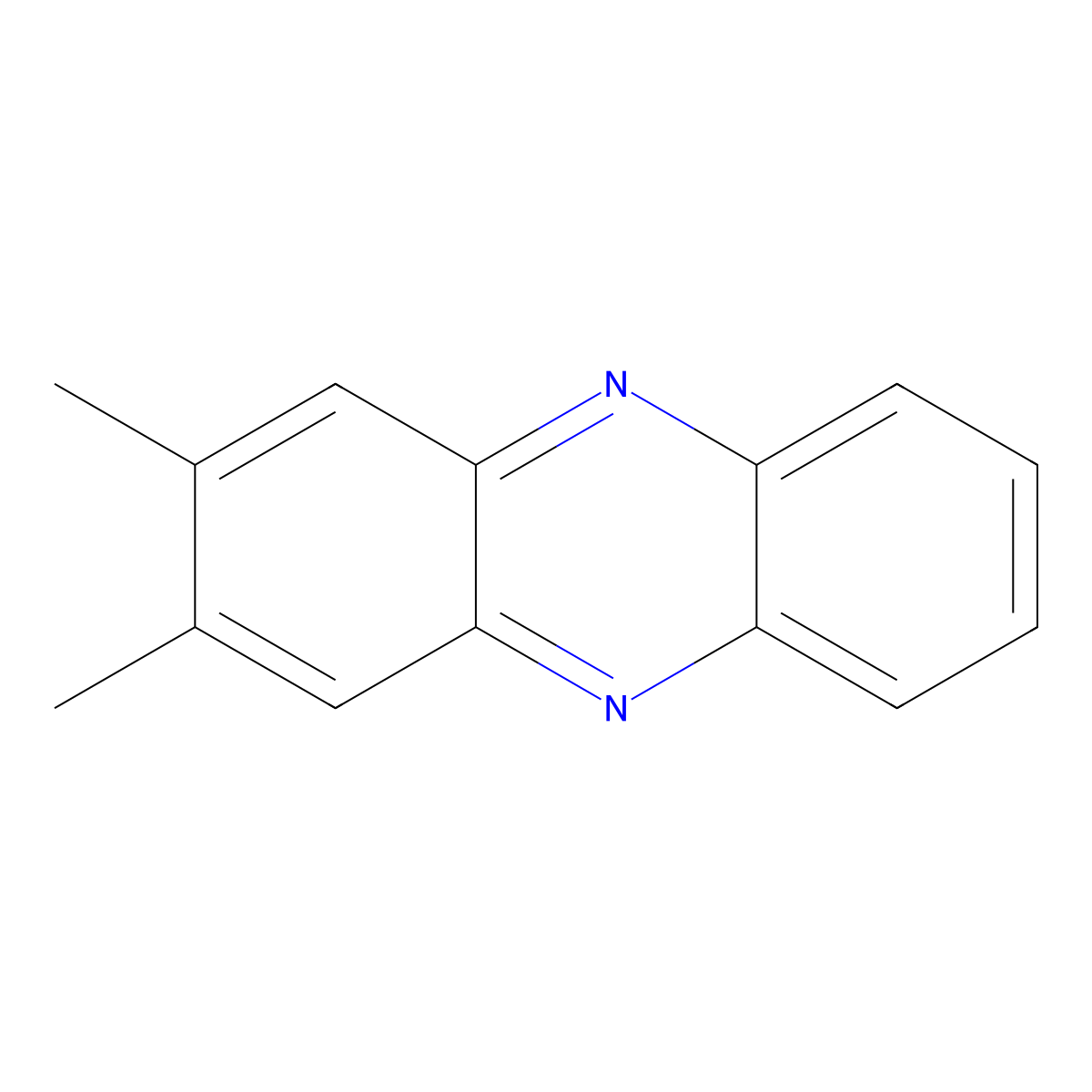 2,3-Dimethylphenazine molecular structure, CAS 6479-88-5