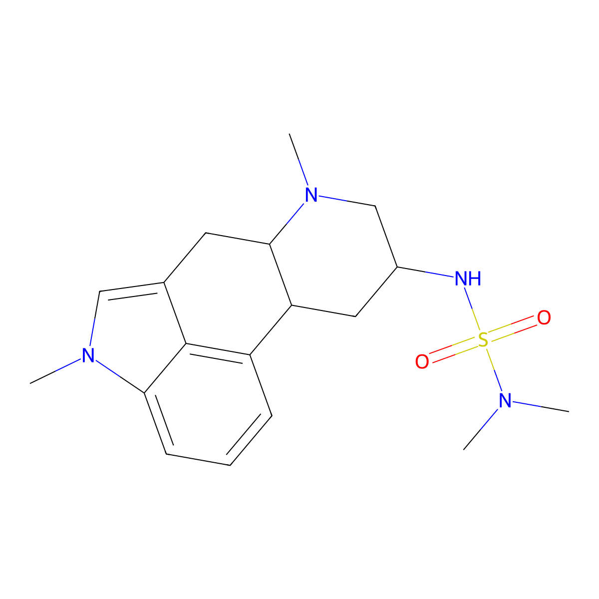 Mesulergine molecular structure, CAS 64795-35-3