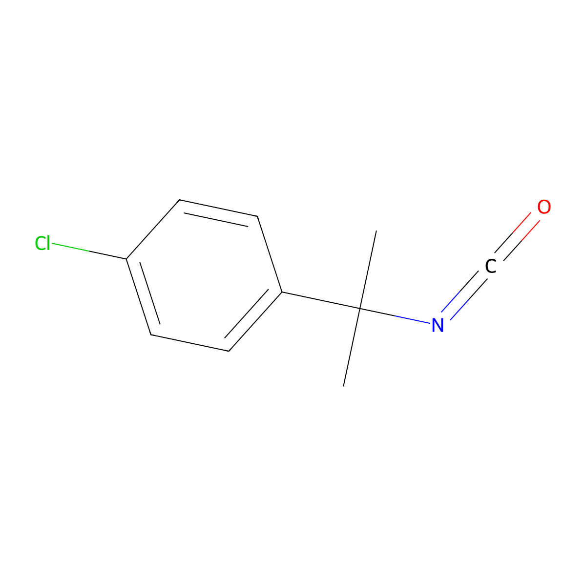 1-Chloro-4-(2-isocyanatopropan-2-yl)benzene molecular structure, CAS 64798-38-5