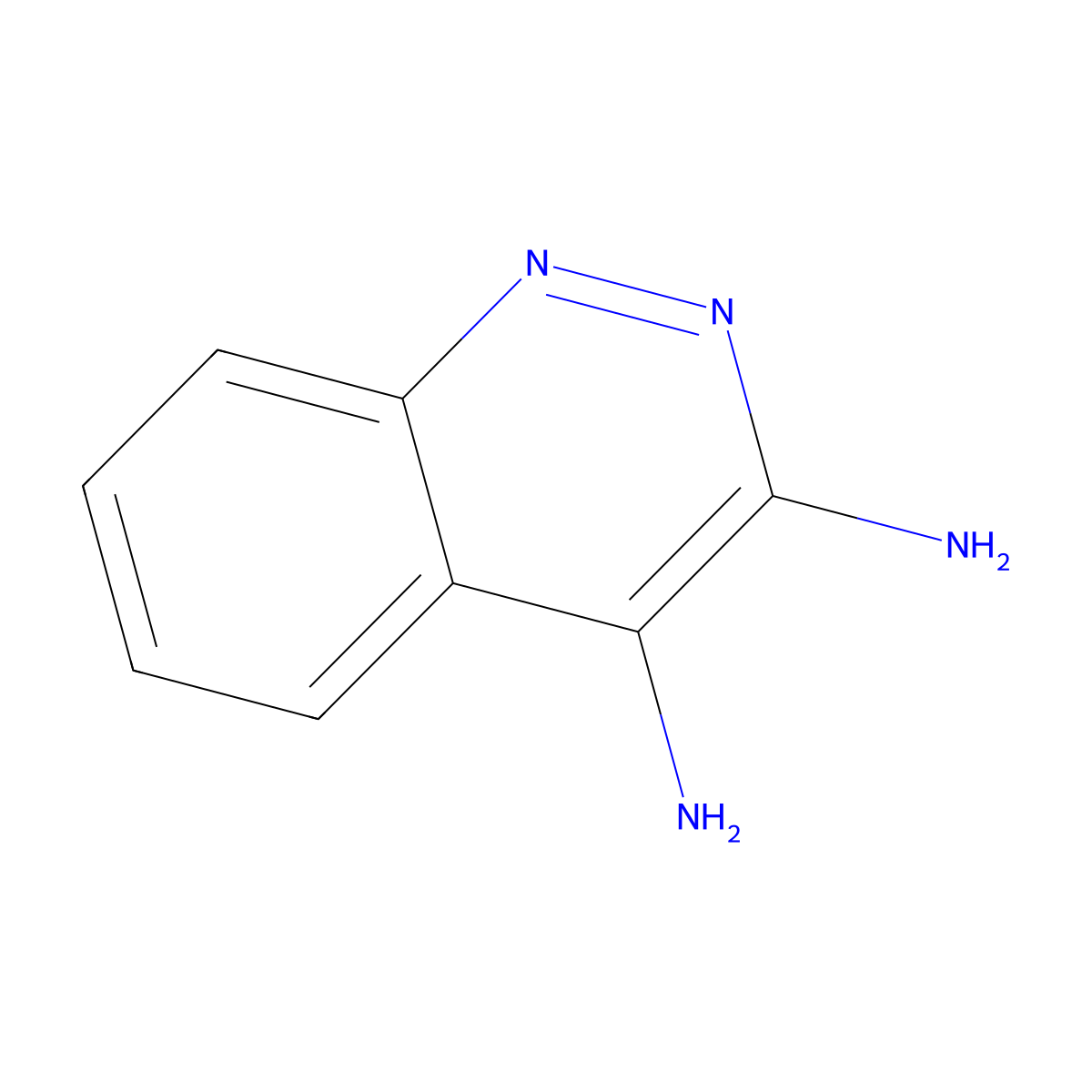 Cinnoline-3,4-diamine molecular structure, CAS 64803-94-7